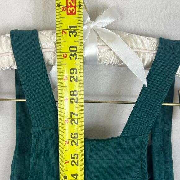 Halara Overalls Women's XS Green Wide-Leg Adjustable Strap Pockets Plicated - Picture 14 of 16